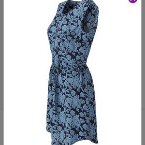 Cabi Indigo Floral Java Dress